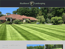 Tablet Screenshot of blackhawklandscaping.com